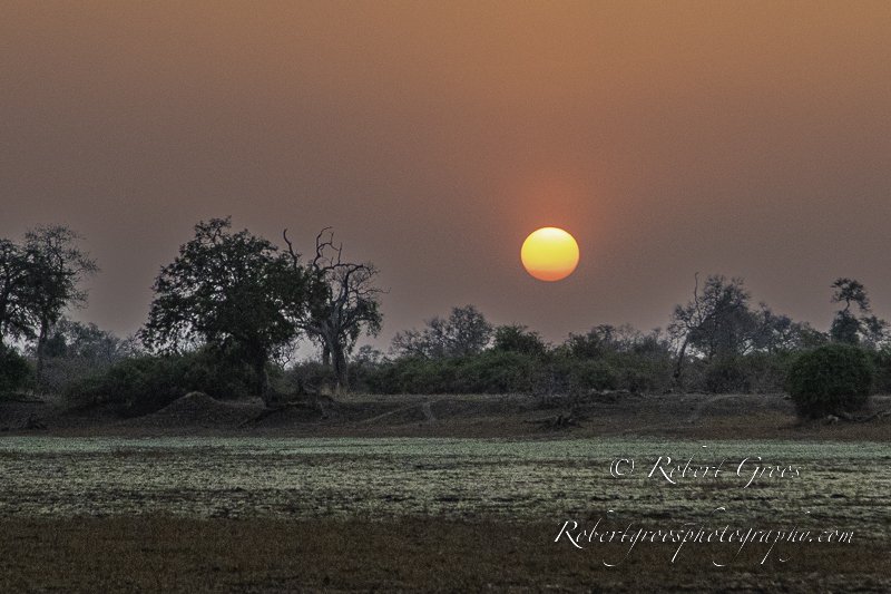Sunset over South Luangwa National Park