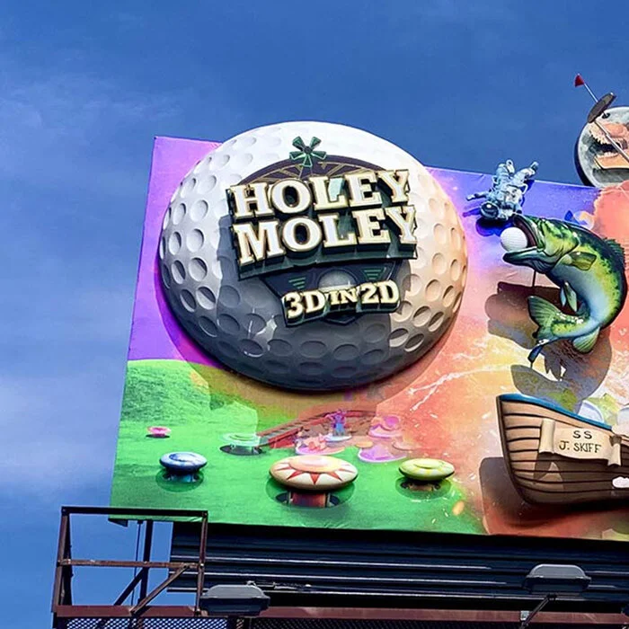 Eye-Popping Billboard For ABC’s Holey Moley