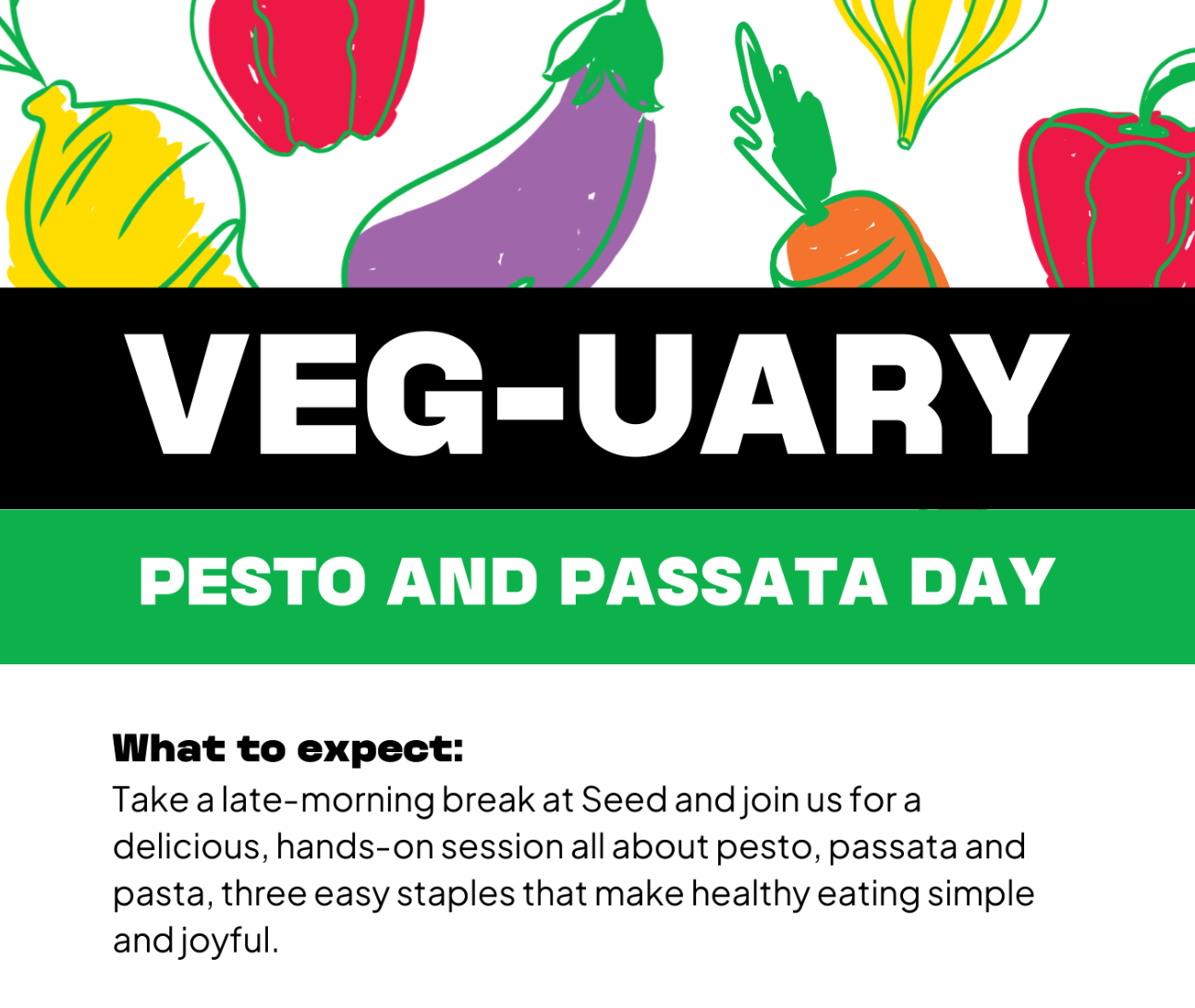 VEGuary Pesto and Passata Workshop