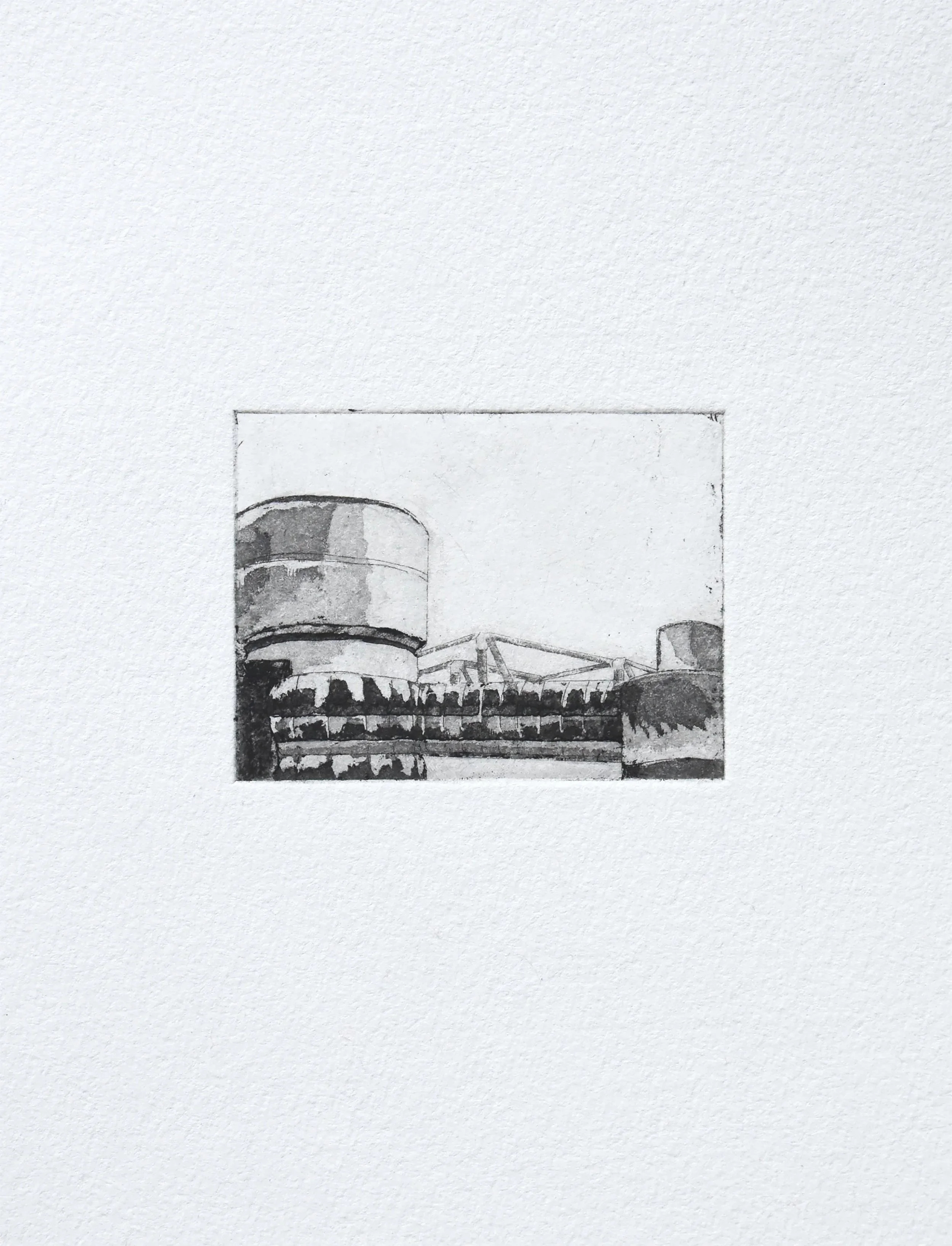 BRUTALIST ZINC PLATE ETCHING