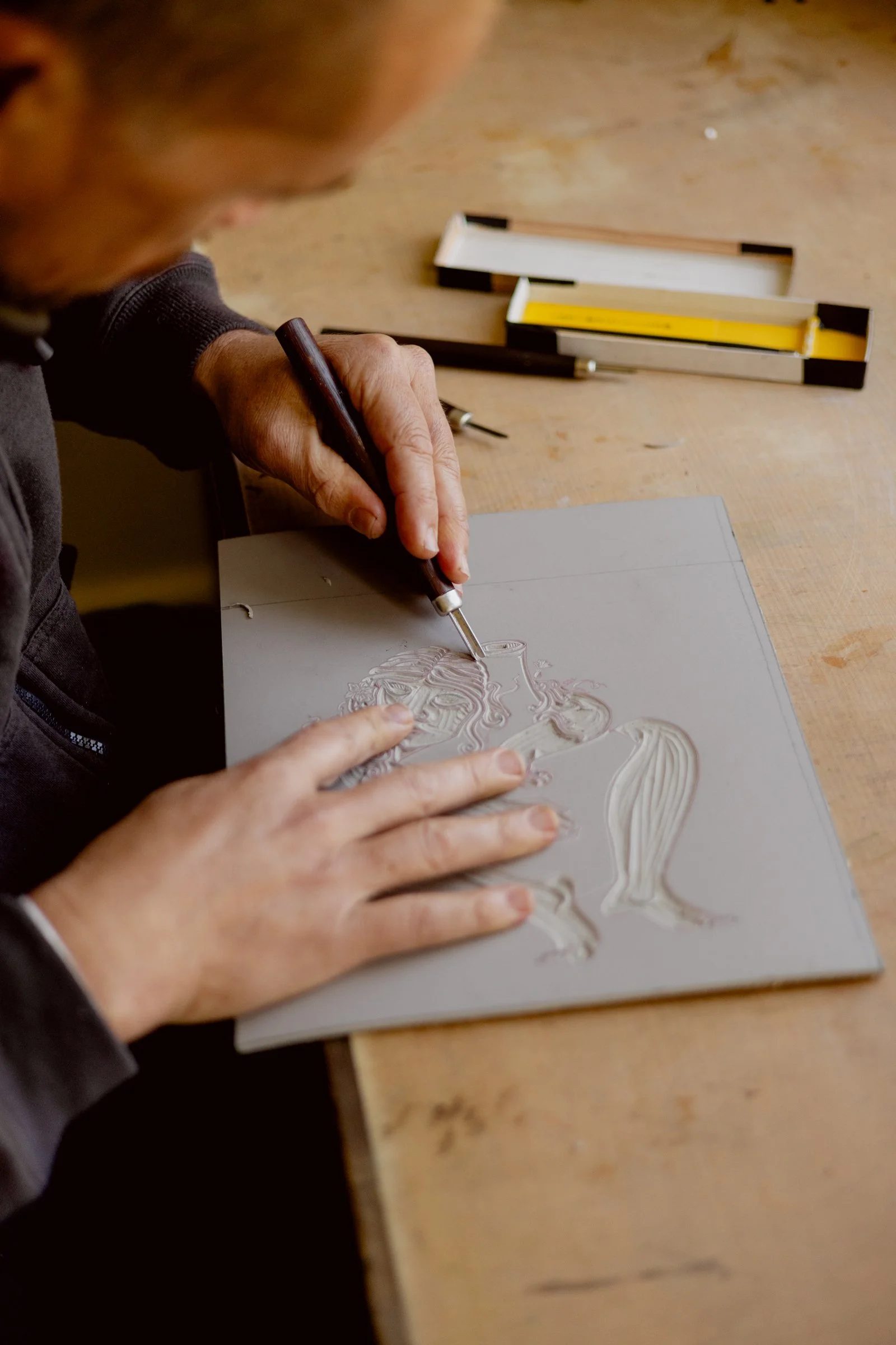 REDUCTION LINOCUT with Peter McLean