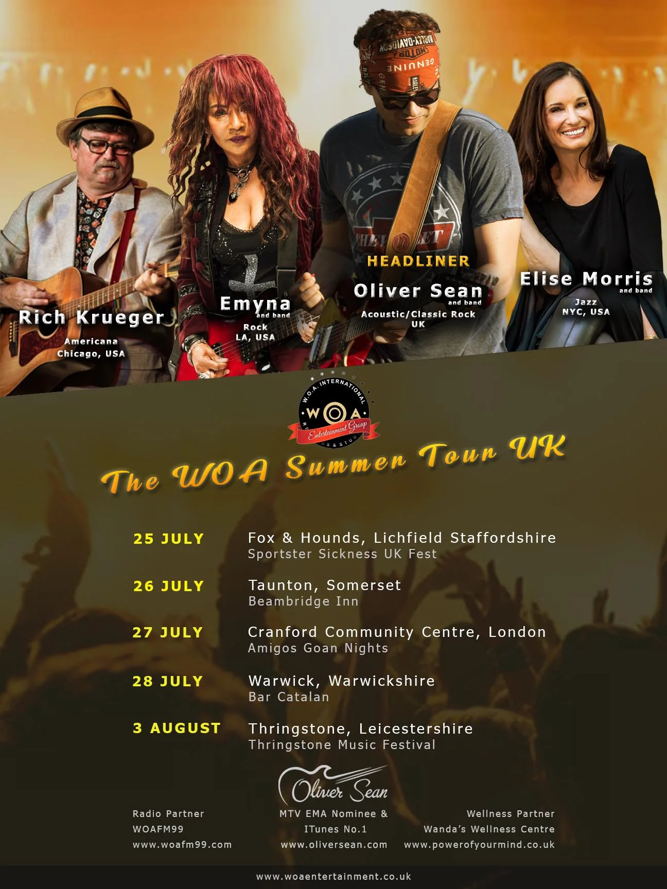WOA Summer Tour - UK 2019