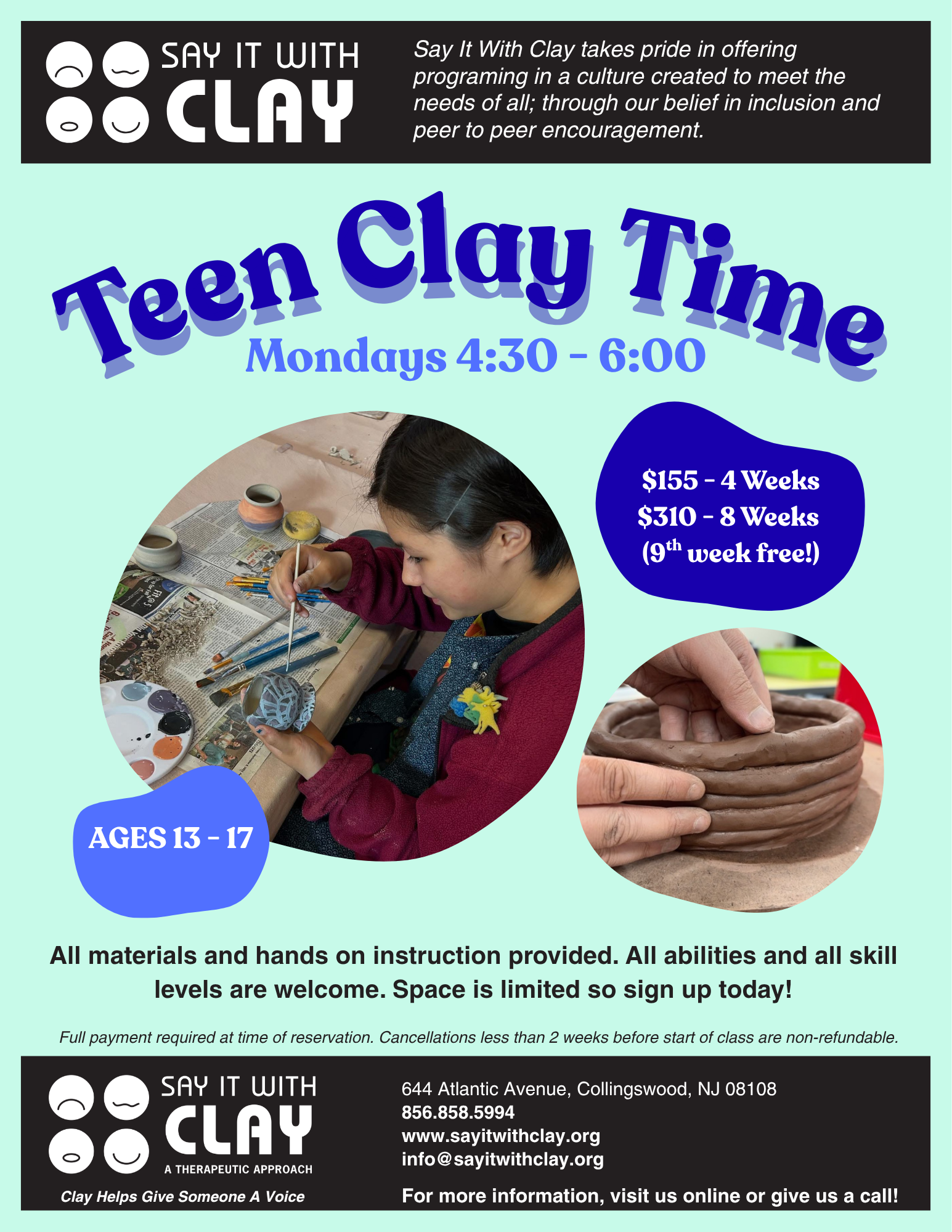 Teen Clay Time