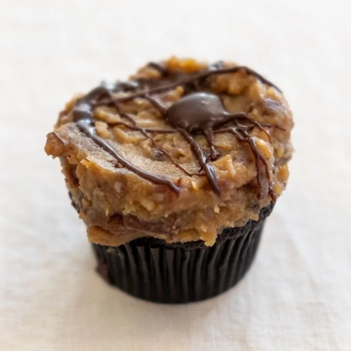 German Chocolate cupcake