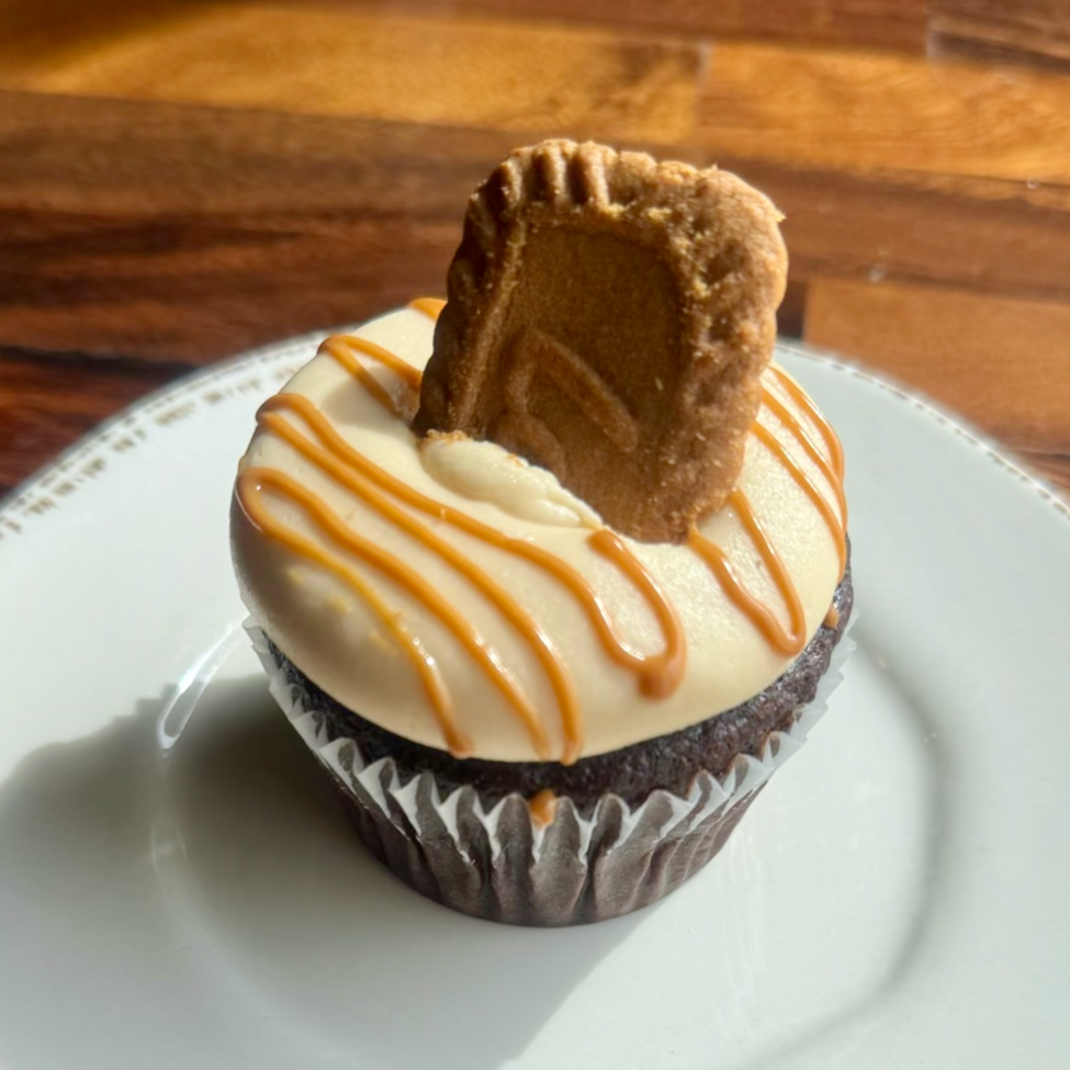 Biscoff Cupcake on plate.png