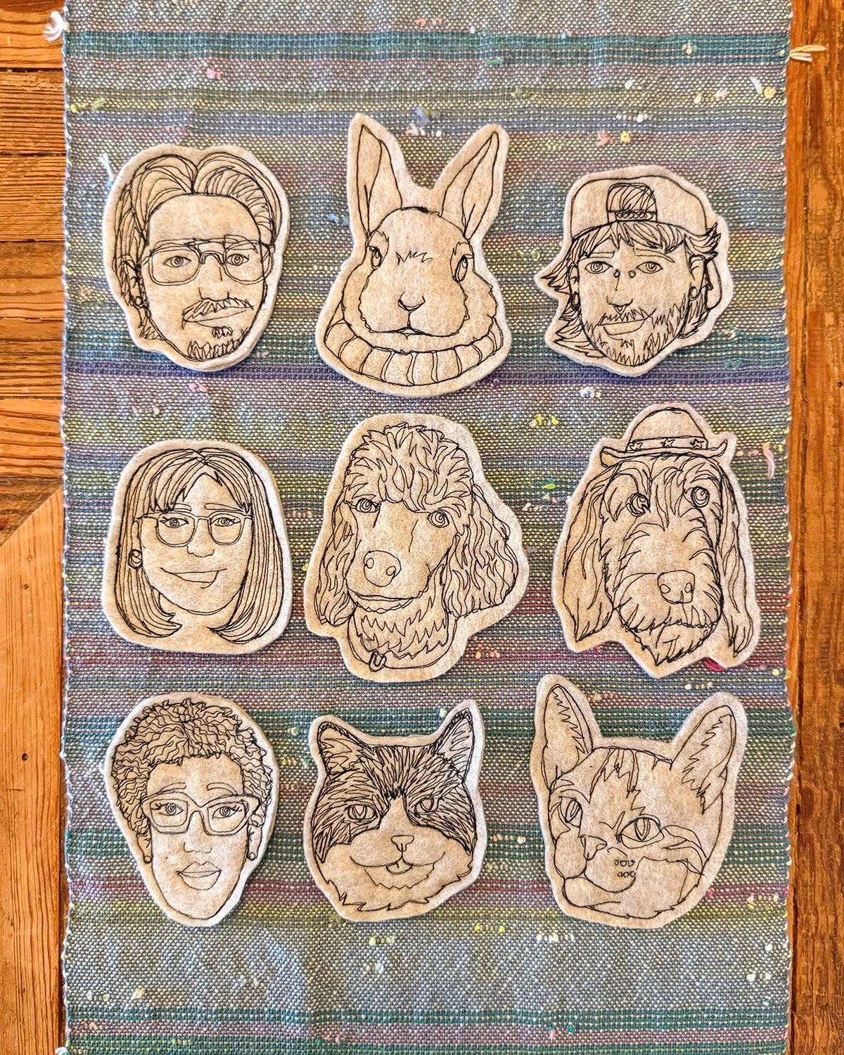 Sewn Portraits