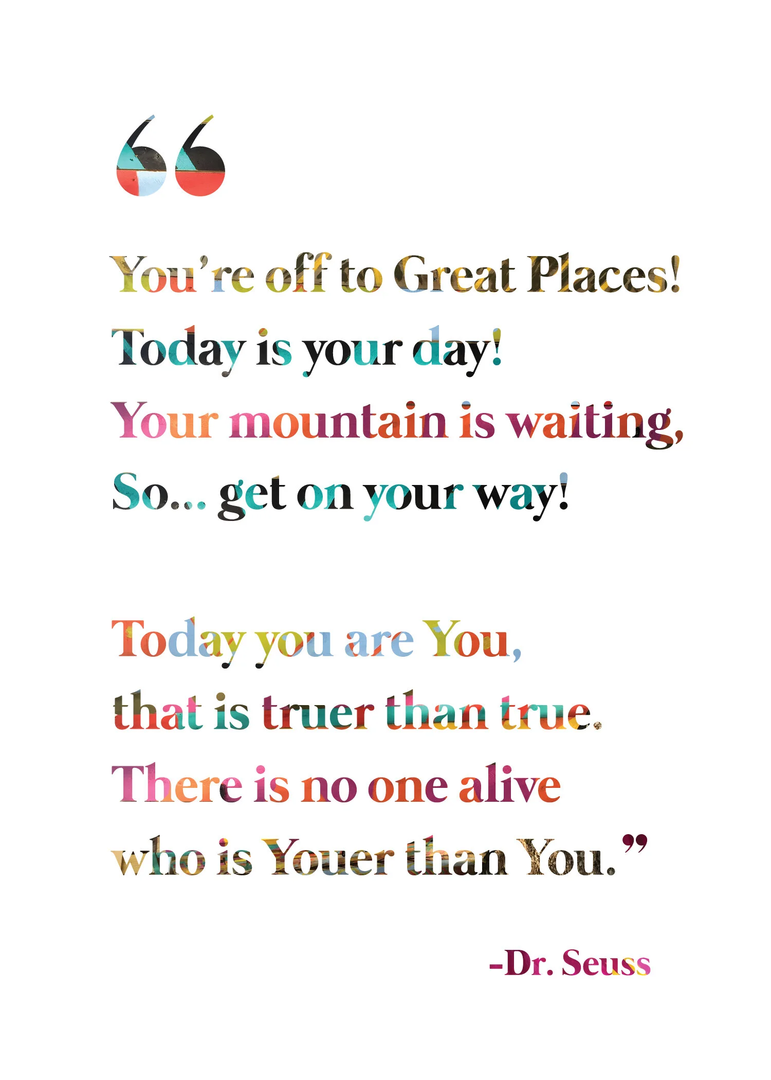 You're off to great places!