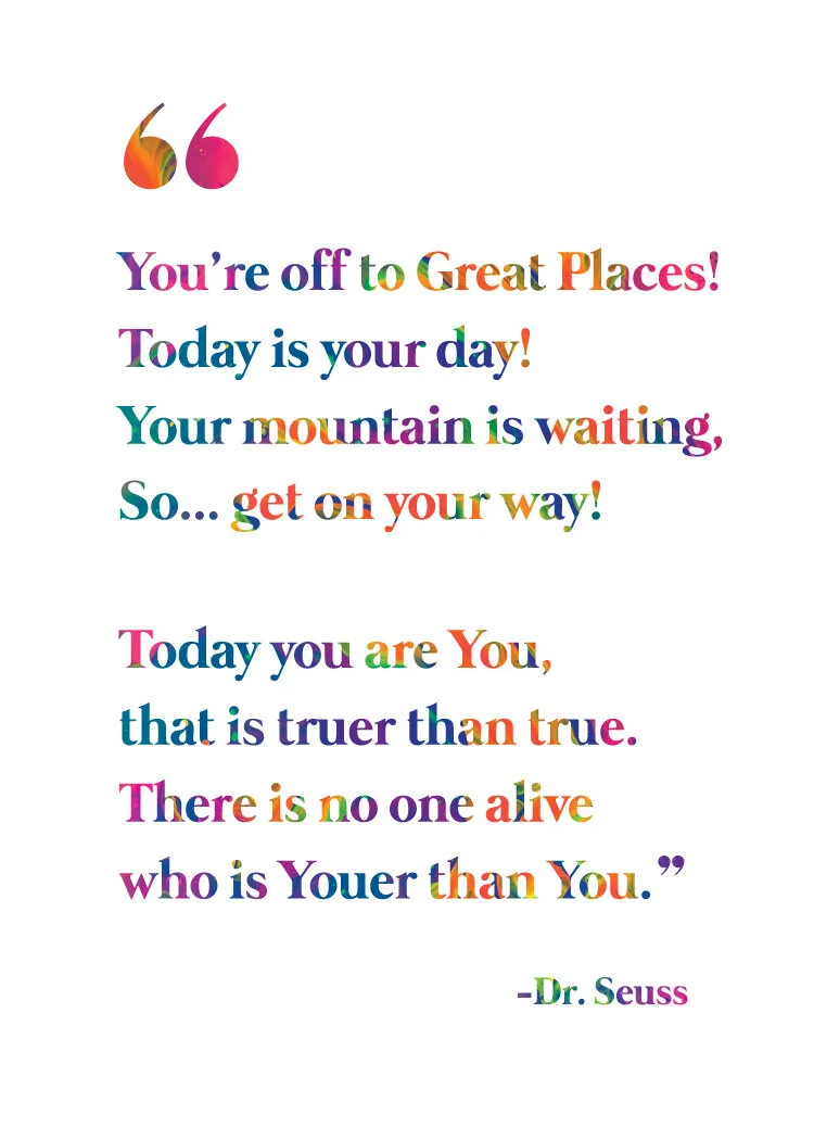 You're off to great places!