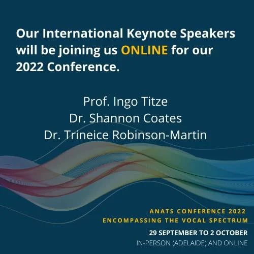 Dr Dan Jess, Senior Lecturer (Pedagogy &amp; Vocology) To Present at ANATS National Conference 2022