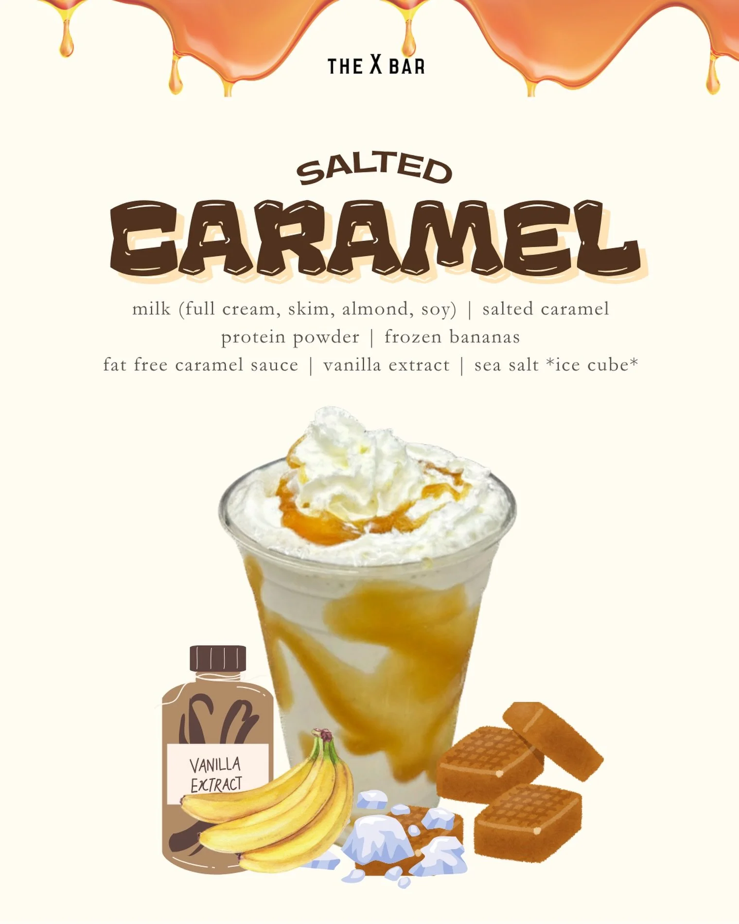 Salted Caramel protein shake is officially here to stay 🤎 Available daily at the X Bar 😋 

#x2166trainingcentre #canleyheights #hyroxsydney