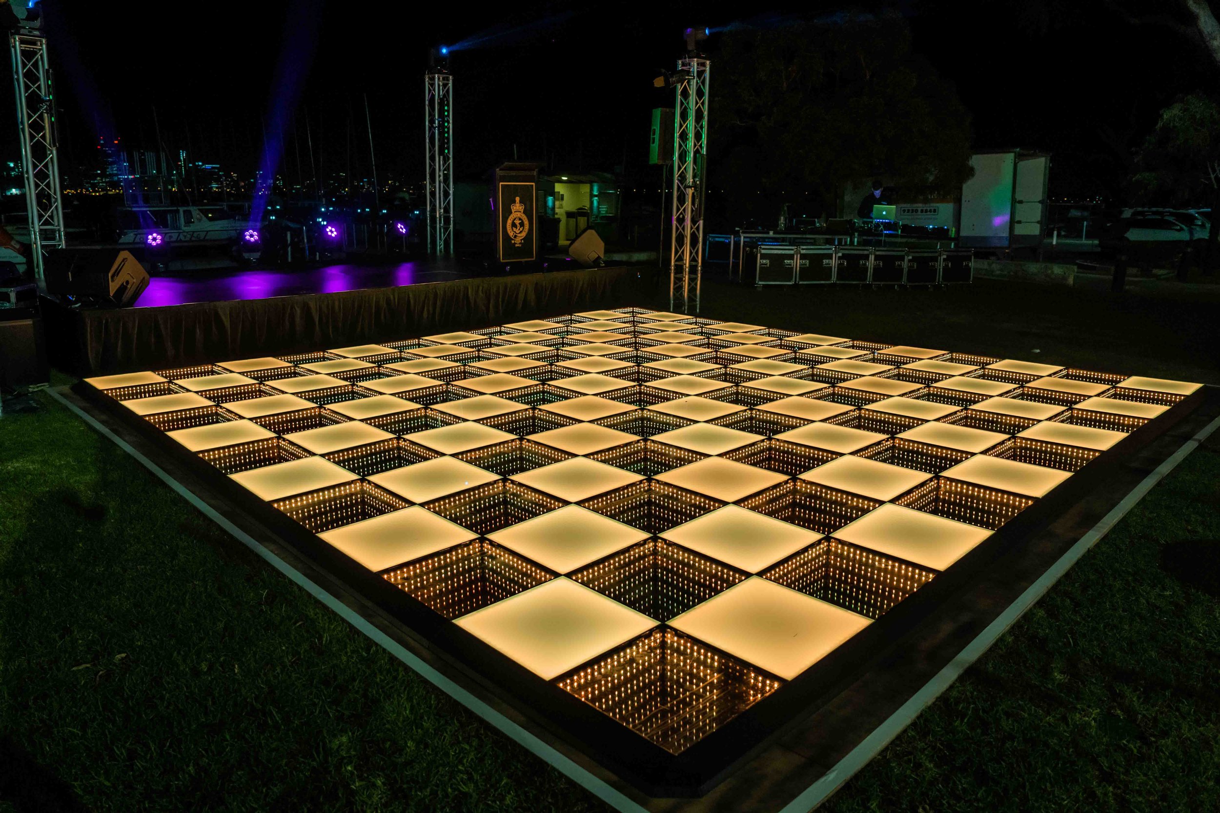 LED Dance Floor at Royal Perth Yacht Club