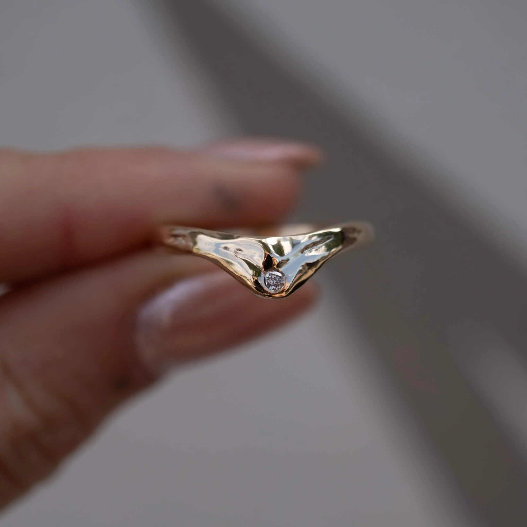 Organic Bleeding Heart Ring