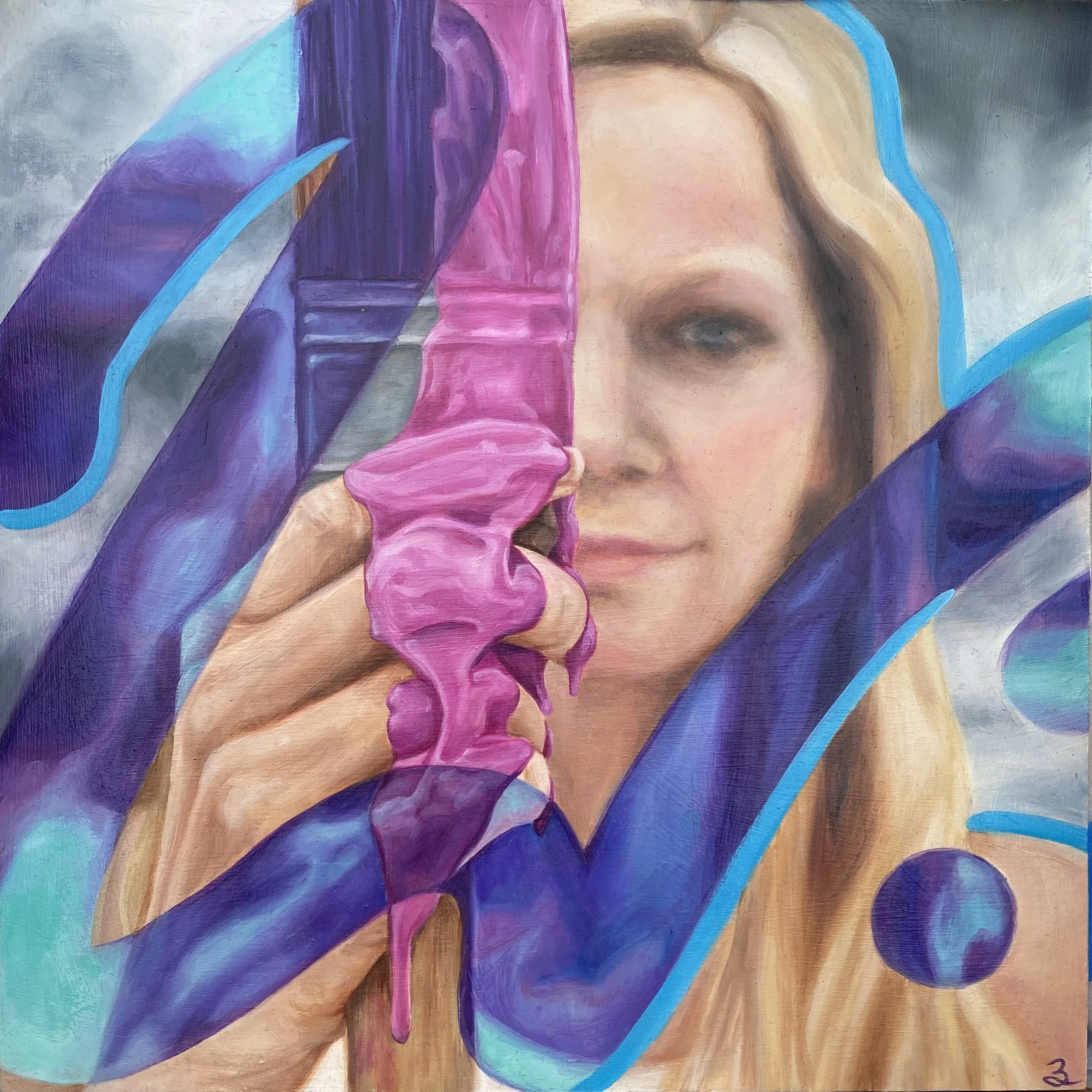 Self Portrait Paint Drip 2024
