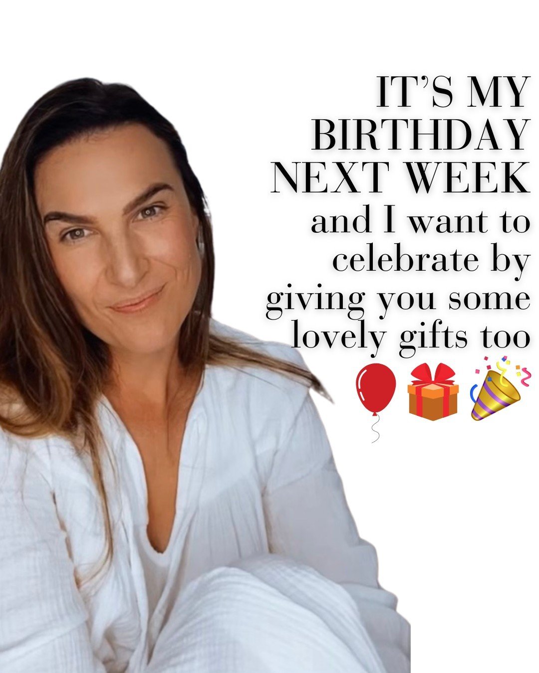 It&rsquo;s my birthday next week and I want to celebrate by giving you some lovely gifts too 🎈🎉
 
Here&rsquo;s the birthday presents I have for you next week 🎁
 
MONDAY: Look out for our GIVEAWAY. I&rsquo;m going to give away 2 x boxes of our BABY