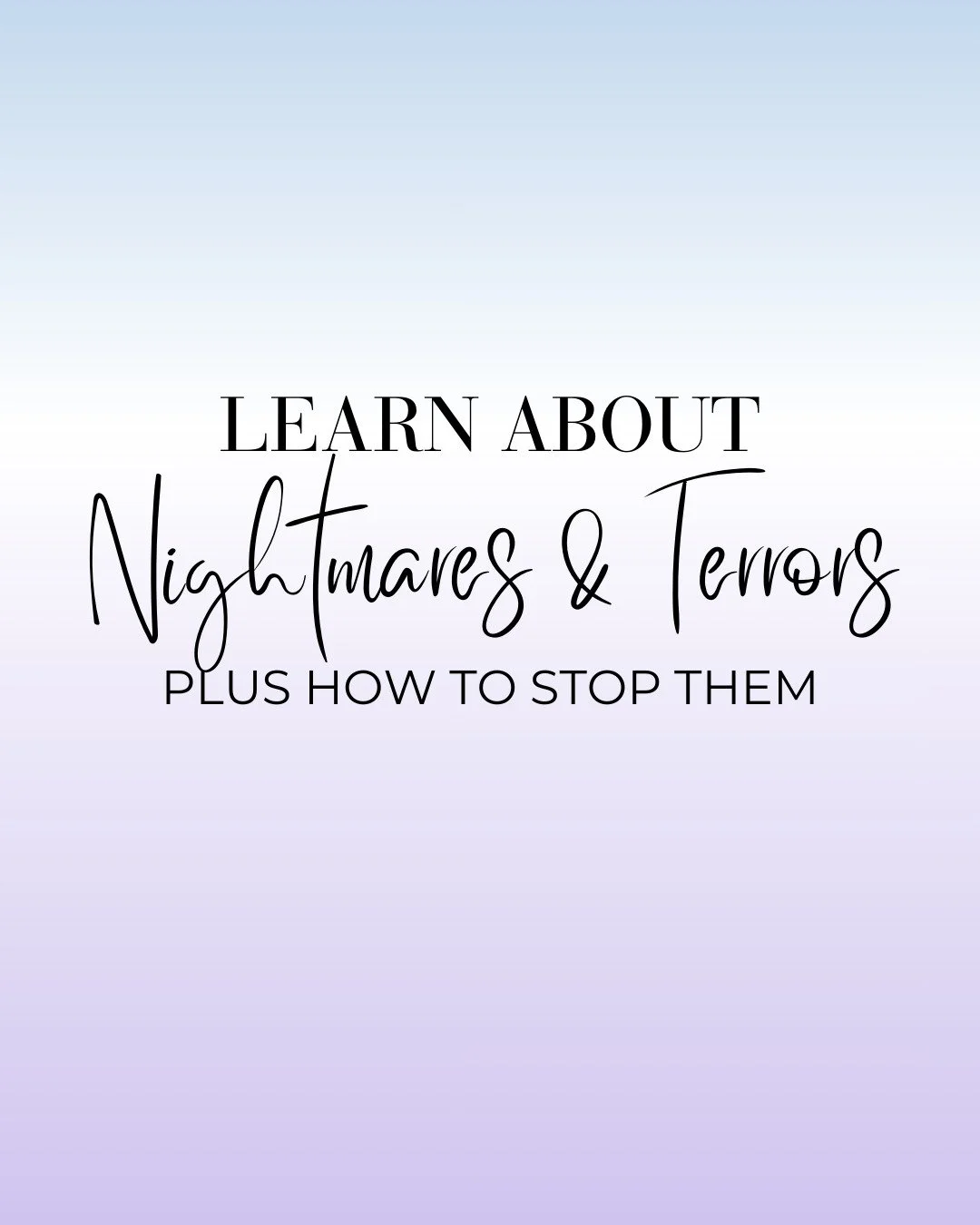 Does your little one have nightmares or night terrors?

SAVE this post where we cover the difference between the two and our tips to resolving each of them.

Night terrors and nightmares are not pleasant for any parent or child to deal with. If you a