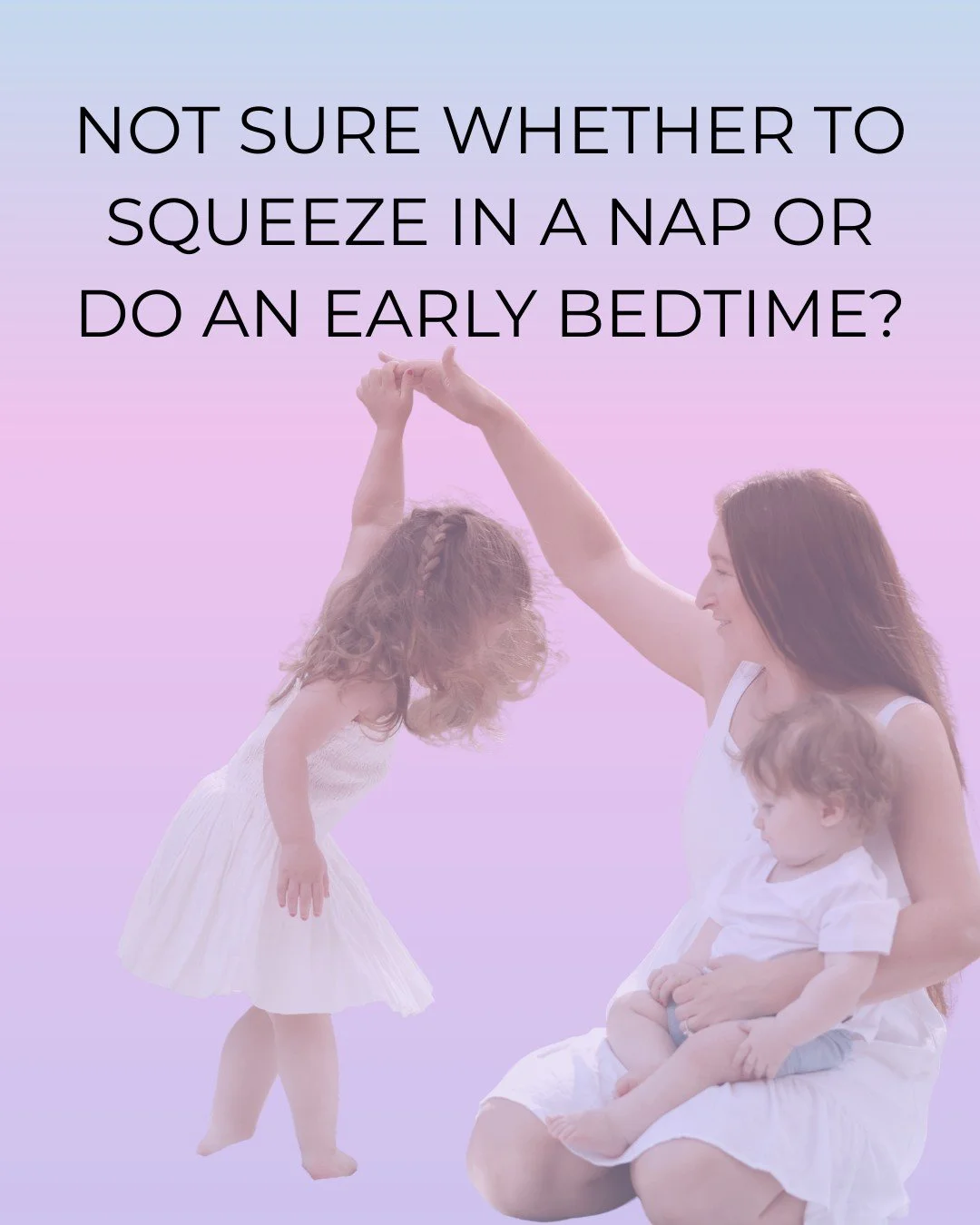 Not sure whether to squeeze in a nap or do an early bedtime? I get this question almost daily... so scroll across to read our tips.

Remember to FOLLOW @slumberandsprout for more sleep tips!

#sleeptips #toddlerlife #babysleeptips