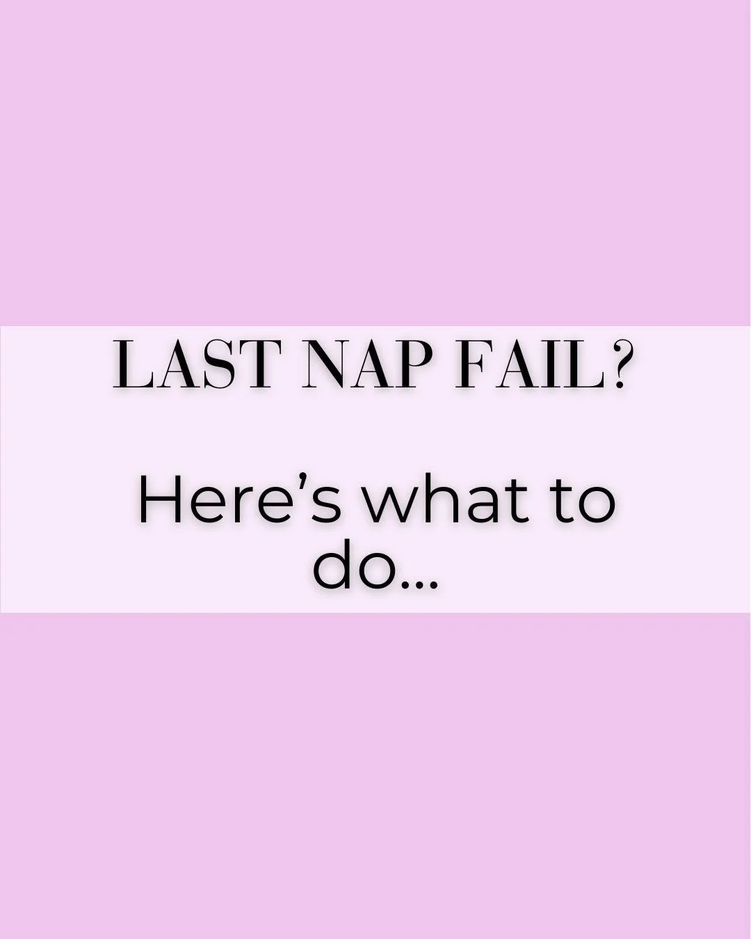 Have you had days where the last nap goes to poop?

Here&rsquo;s some of our tips on the ways to best deal with a missed LAST nap?

⭐️ If your baby is on a two nap schedule you might have enough time to try an emergency motion or contact nap. After y