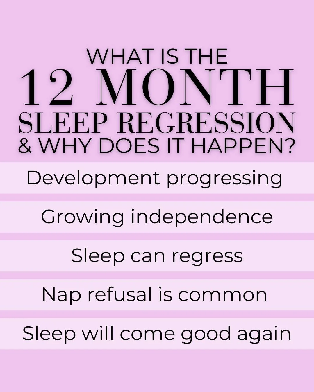 Going through the 12-month sleep regression and wondering if you&rsquo;ll ever sleep properly again? 😩
Here&rsquo;s how to survive it without throwing your whole routine out the window 👇🏼

I&rsquo;ve supported hundreds of families through this exa