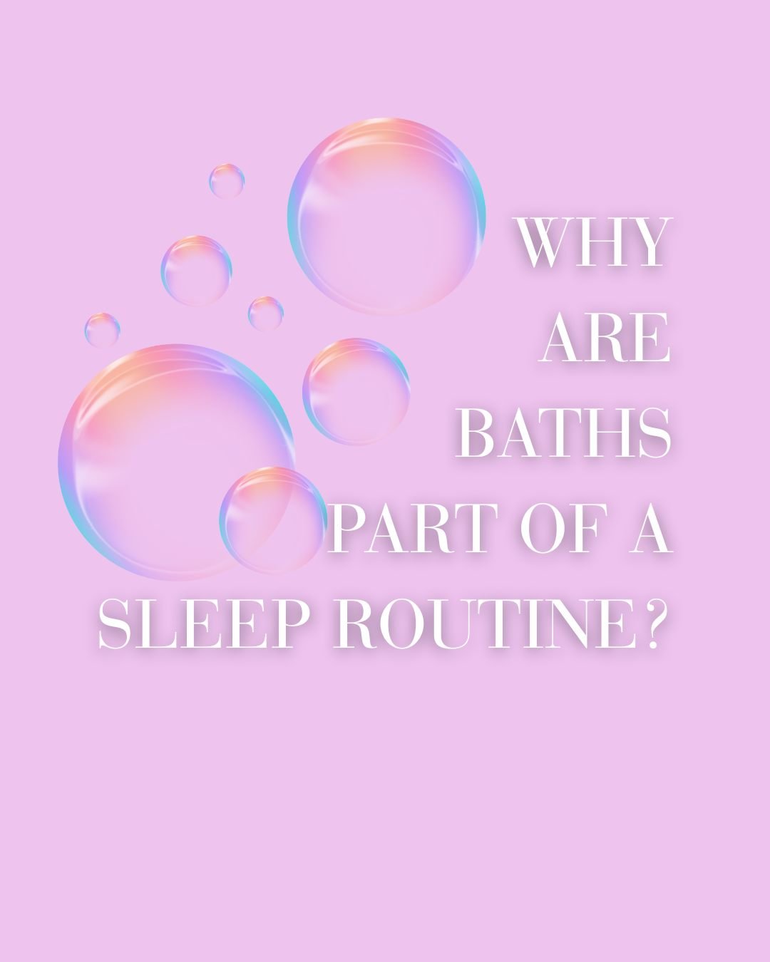 Ever wondered why a bath is part of a sleep routine 🤔?

Of course it&rsquo;s to wash the sauce off&hellip; or whatever else is on your baby after dinner 🤣 but there&rsquo;s actually more to it.

Baths aid sleep.

There&rsquo;s a real science behind