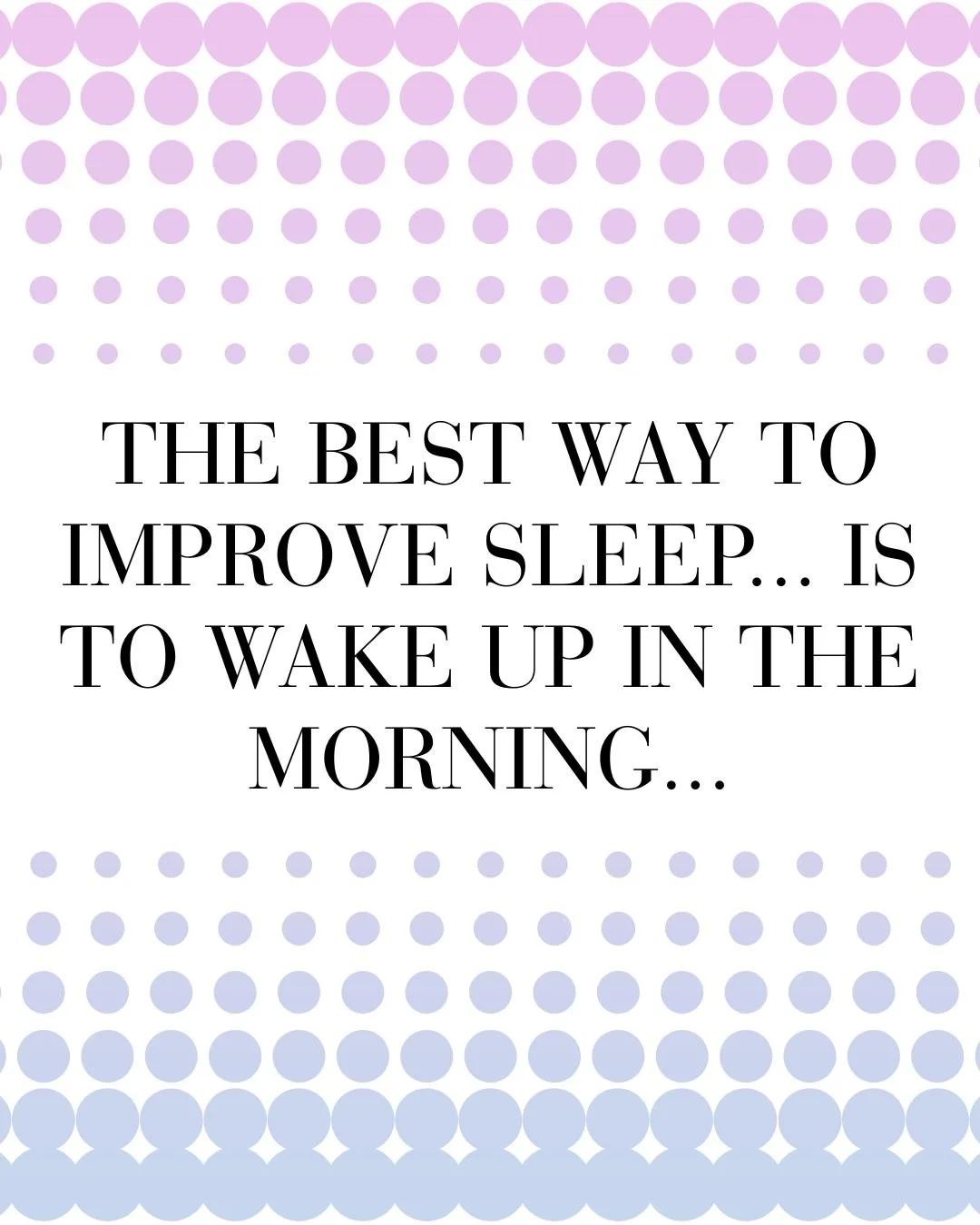 One of the simplest (and most underrated) ways to improve sleep actually starts in the morning ☀️

I&rsquo;m a big fan of a consistent morning start time. In our house, if my kids haven&rsquo;t woken by around 7am, I&rsquo;ll gently wake them. Not be