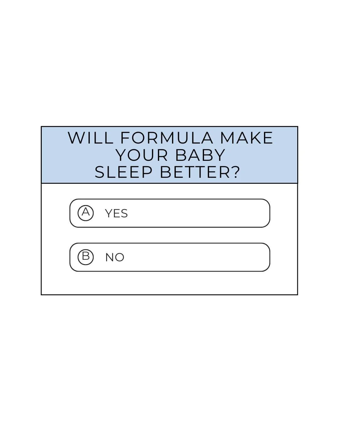 Have you ever wondered if switching to formula would help your baby sleep longer? 🤔

Short answer: it doesn&rsquo;t.

I&rsquo;ve popped some common FAQs in this post to explain why &mdash; but before you swipe, I want you to remember this 💛

★ You 