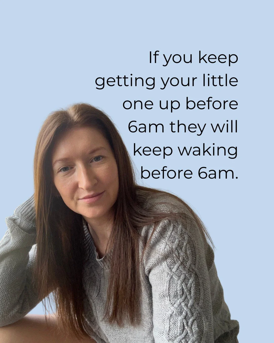 Did you know that getting up (out of bed) before 6am is one of the most common reasons for continued waking before 6am? 😵

SAVE these quick tips to help you say goodbye to those early starts.

Early rising is a really common sleep issue with little 