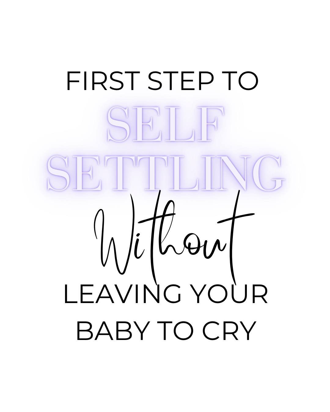 Do you want to teach your little one how to self-settle but don&rsquo;t want to leave them to cry?

🛑 right there

You don&rsquo;t have to leave your little one at all 🤱🏻

You can totally teach your little one how to self-settle without using a co