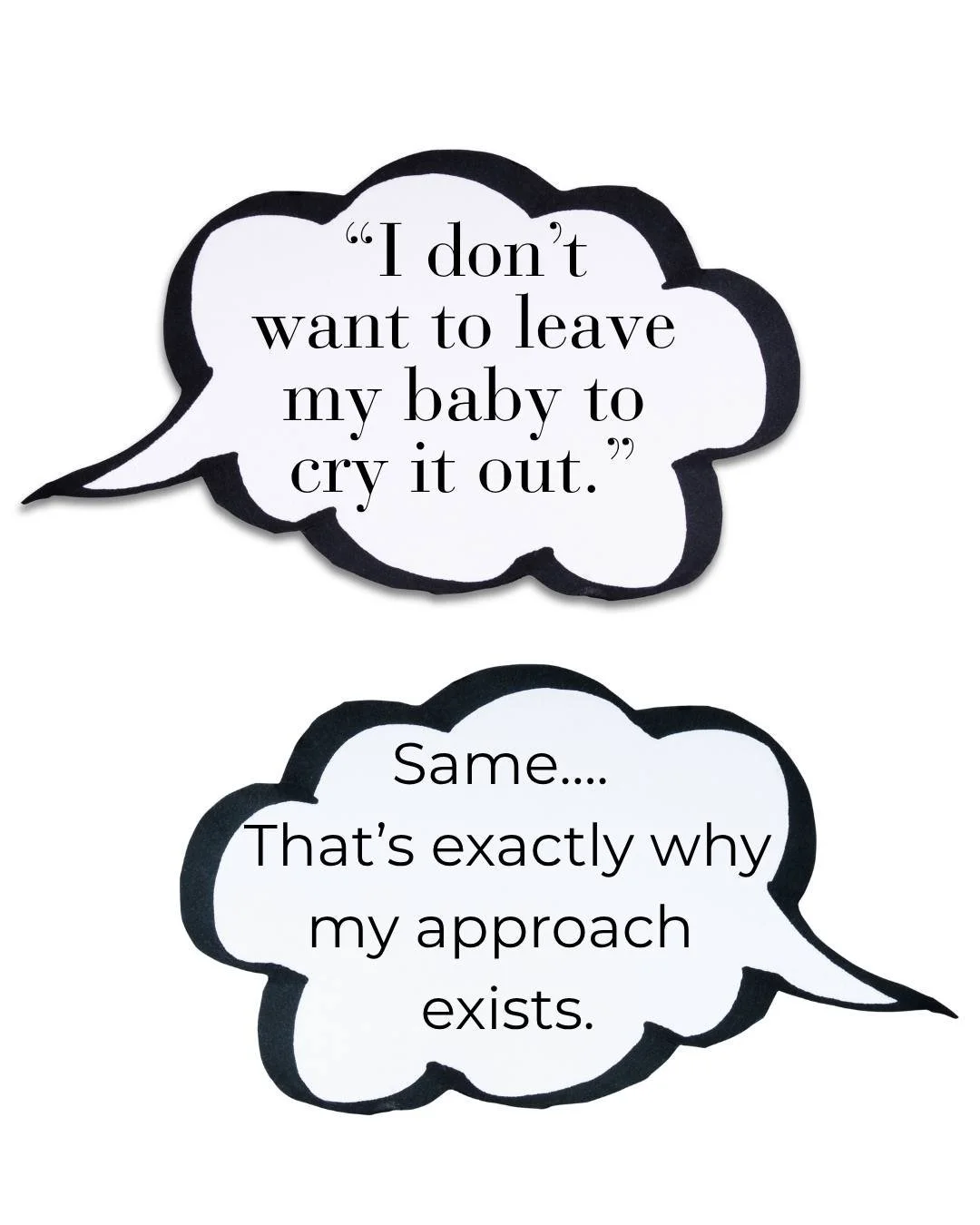 &ldquo;I don&rsquo;t want to leave my baby to cry it out.&rdquo;

I hear this every single day... and honestly? I get it.

You want your baby to sleep better, but you also want to respond to them. You don&rsquo;t want to ignore their cries or go agai