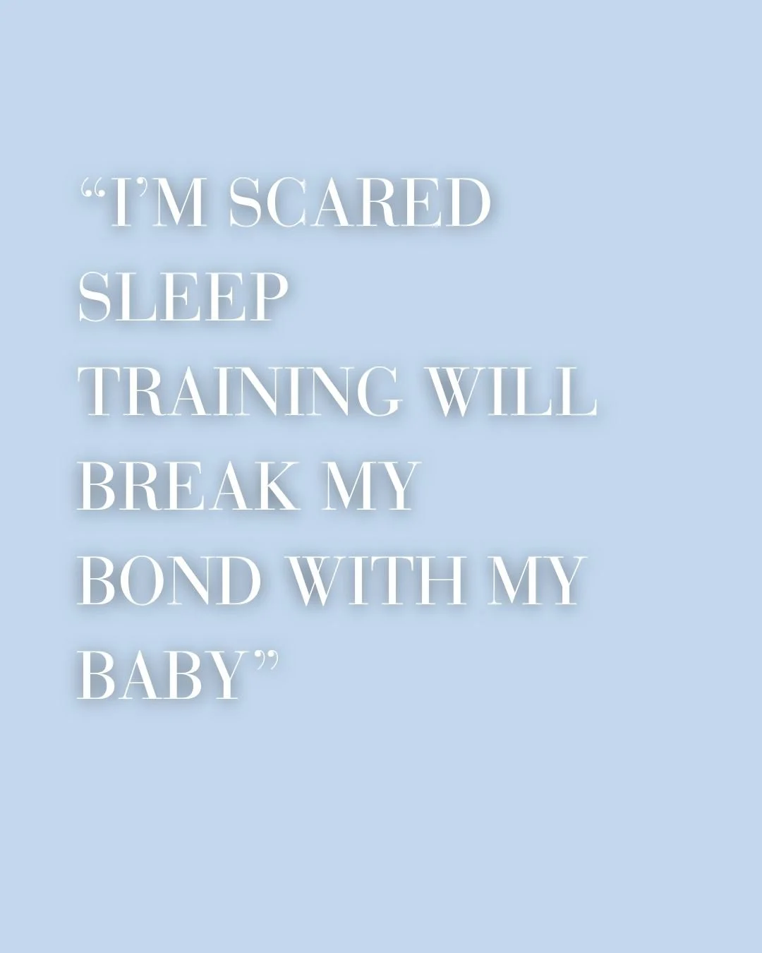 You&rsquo;re not alone if you&rsquo;ve worried that helping your baby sleep might hurt your bond.

But your connection isn&rsquo;t built or broken in a single bedtime... it&rsquo;s built through thousands of loving, responsive moments every day. 💜

