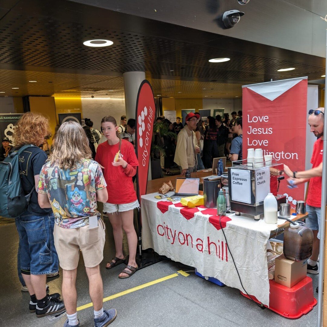 We're at Vic Uni Clubs Day today and tomorrow. Come down and grab a free espresso coffee and meet some friendly faces from City on a Hill! #vicuni #vusa #clubsday