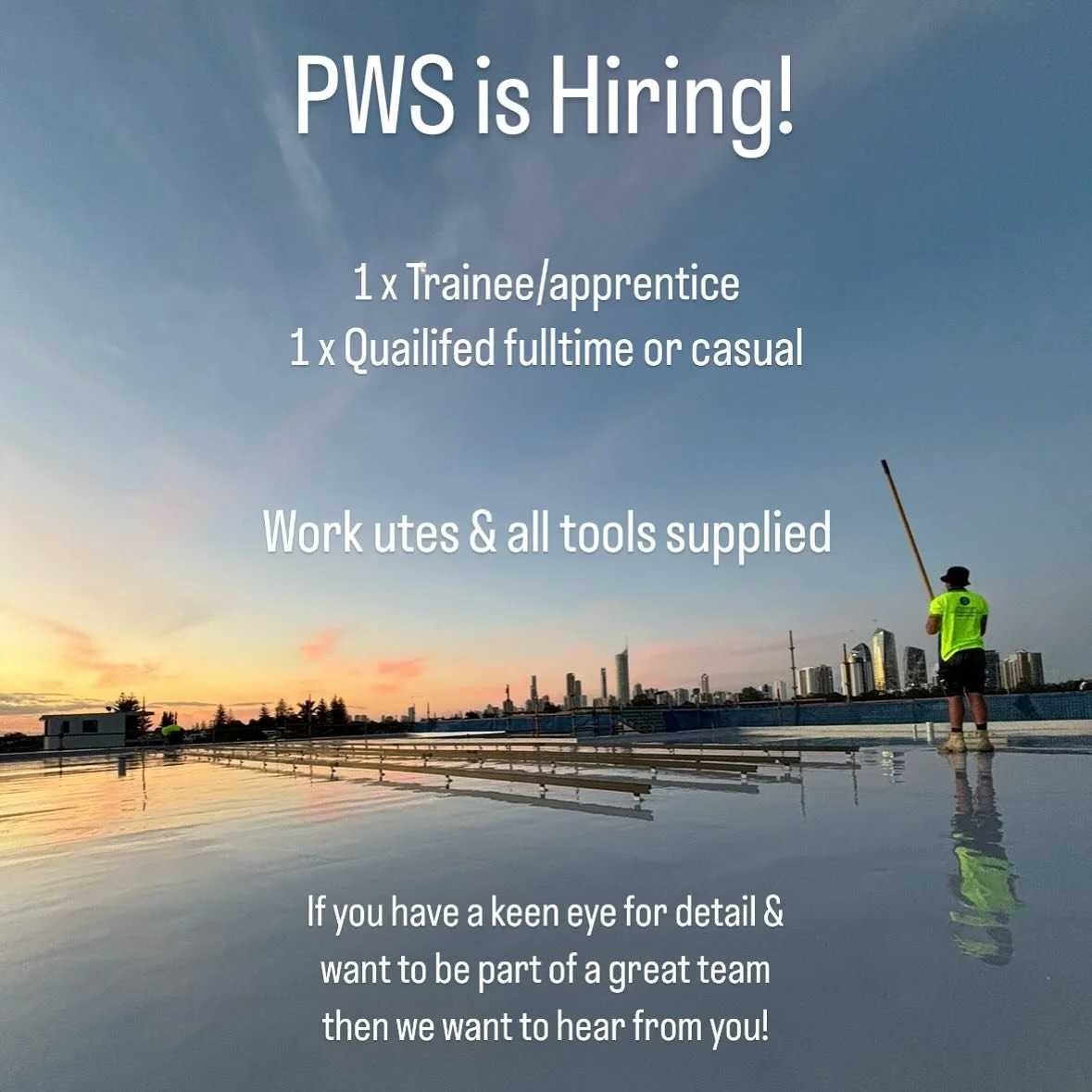 Please forward resume to precisionwaterproofing@hotmail.com