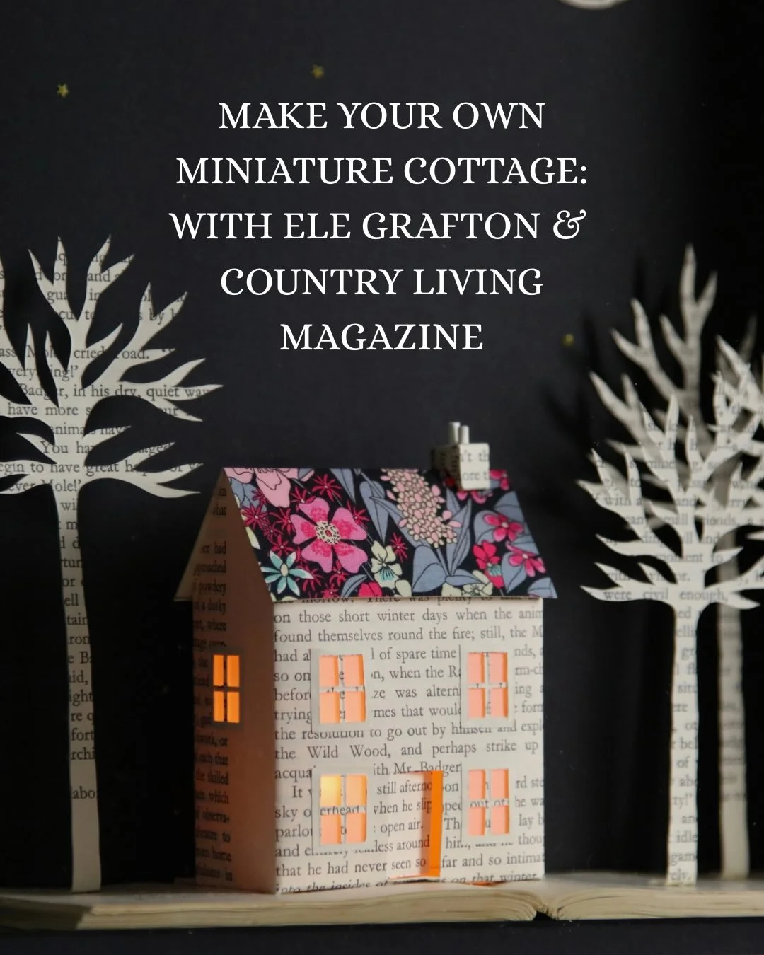 I was thrilled when @countrylivinguk magazine asked me to make a &lsquo;how to&rsquo; video for their new YouTube channel✨. 
In the video I go through the steps required to make your very own Fairytale Cottage and talk you through the materials requi