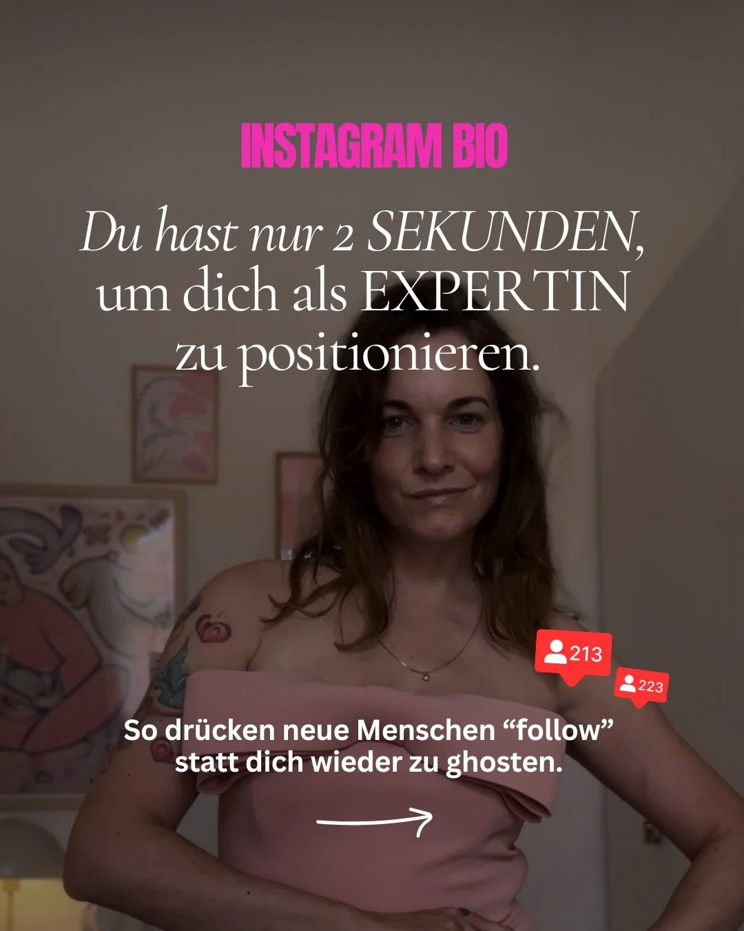 KOMMENTIERE BIO und ich sende dir die exakte 4-Schritt-Formel &amp; den Prompt, um deine Bio zu optimieren und dich als Expertin zu positionieren. ✨

Wenn deine Bio nicht &uuml;berzeugt, bleiben die Menschen nicht.

Da kannst du noch so guten Content