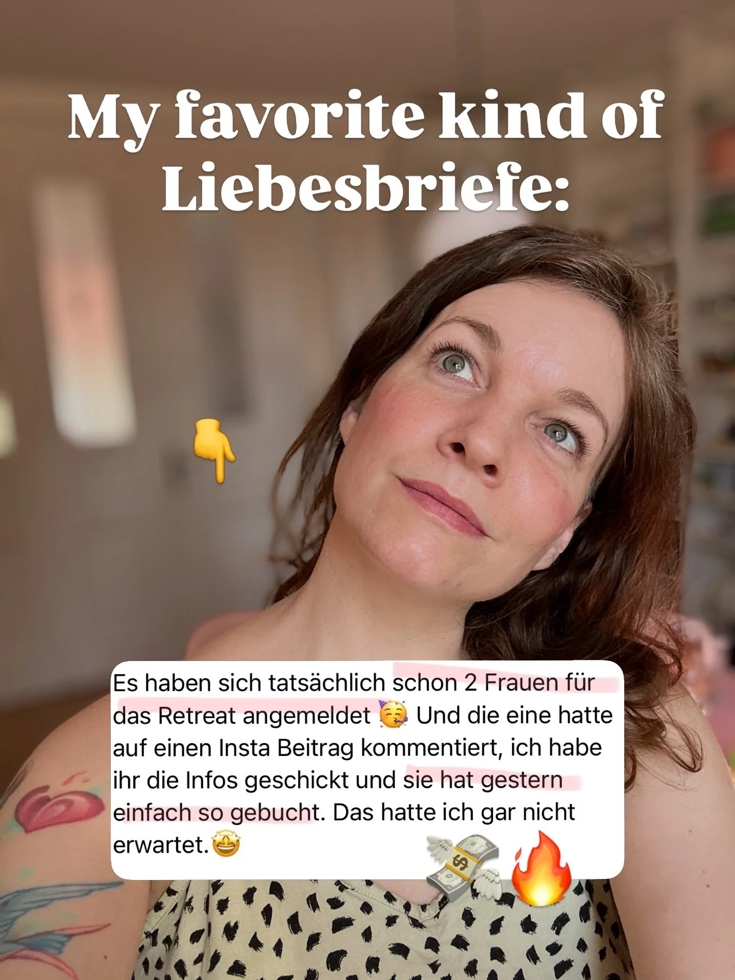 Ich k&ouml;nnte jedesmal wieder heulen 😭, wenn mir eine 1:1 Client ihre starken Ergebnisse sendet.

Ich feiere diese Frauen so sehr! 🥳

Sie haben verstanden, dass Storytelling &amp; Brand Identity kein sch&ouml;nes nice-to-have ist.

Sondern die Ba
