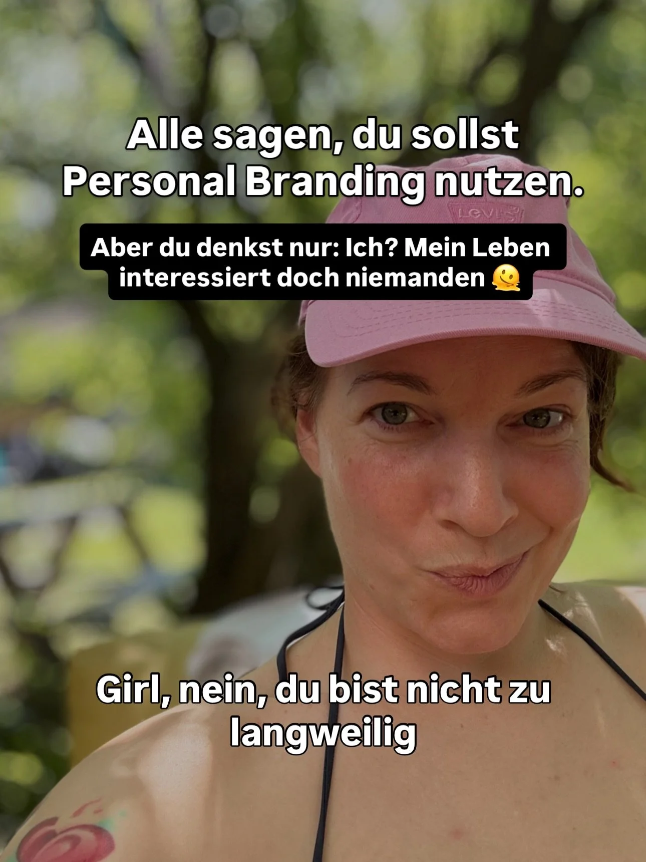 Deine Personal Brand kann dir keine KI und kein Algorithmus wegnehmen.

Deshalb ist es so wichtig, sie jetzt zu nutzen.

🔥 Meine Augen auf deine Brand
🔥 Fertige Texte, Positionierung, Brand Welt
🔥 Outline + Messaging f&uuml;r dein unwiderstehliche