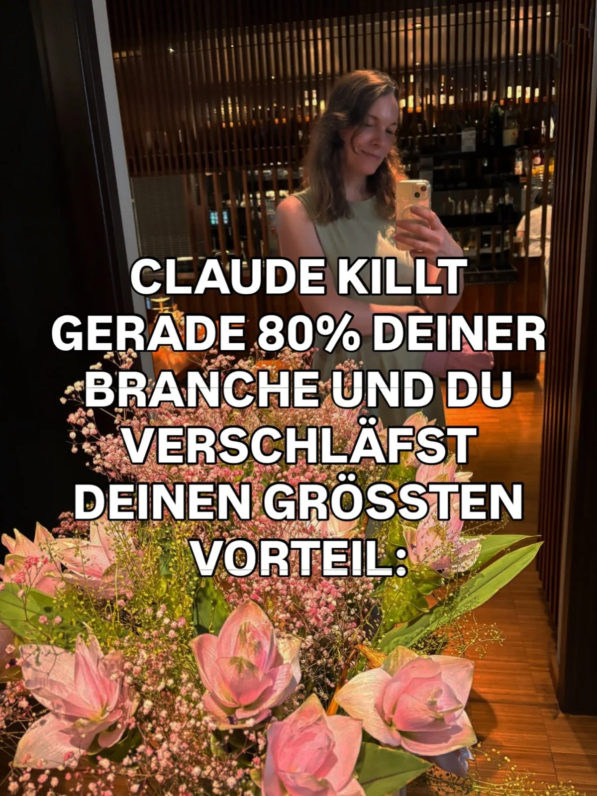 Liest du lieber generische KI Texte oder echte
Geschichten, die dich ber&uuml;hren?

Ich bin &uuml;berzeugt: Jede Frau hat eine Geschichte zu erz&auml;hlen, mit der sie etwas ausl&ouml;st in der Welt. 🦋

Du bist eine unfassbar starke Frau mit einer 