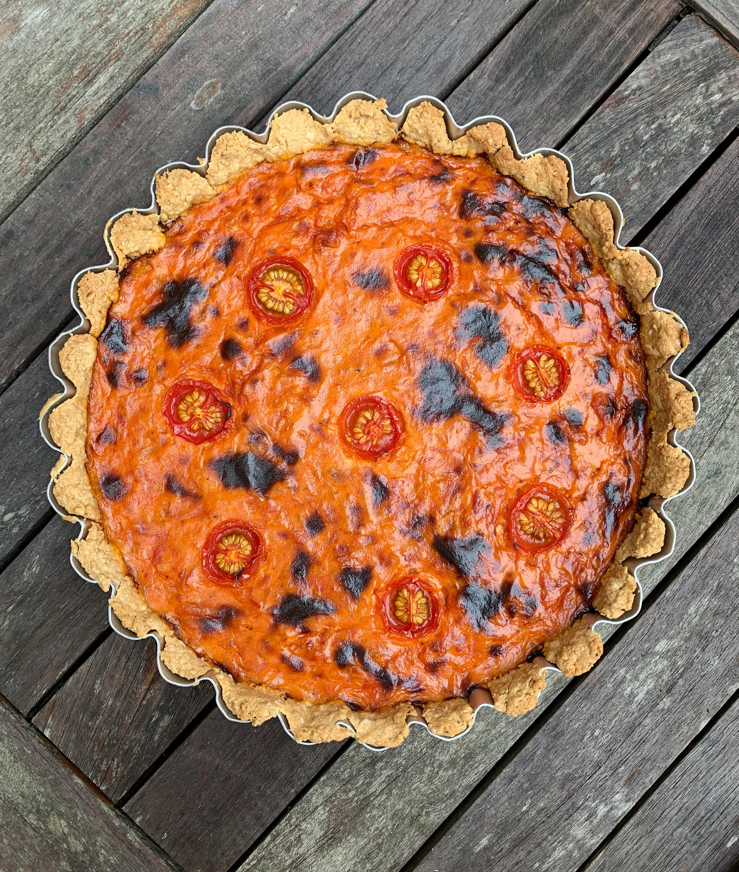 Roast Tomato and Harissa Tart