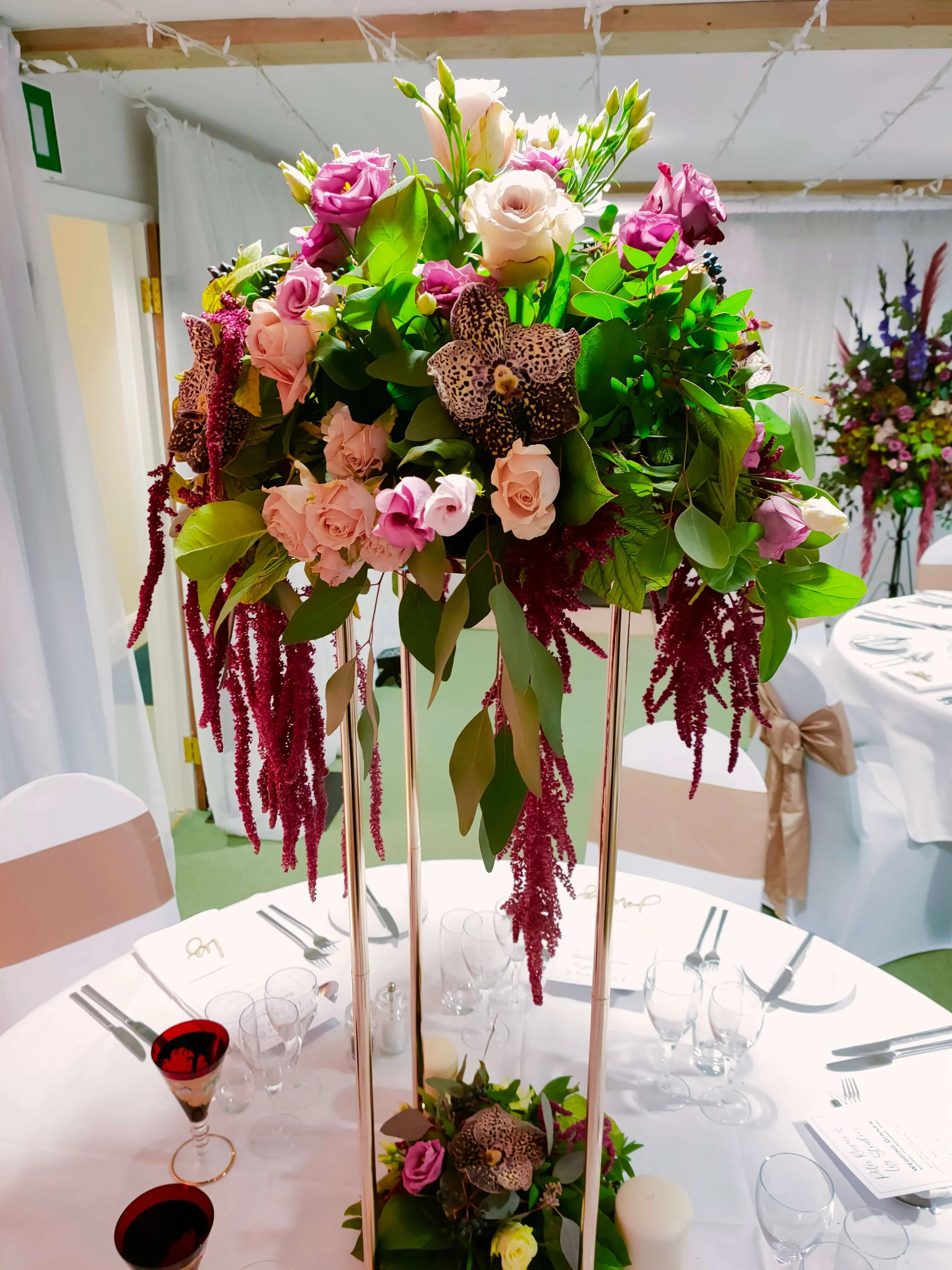 Flower Table Centrepiece Floral Styling by HeiDesigns