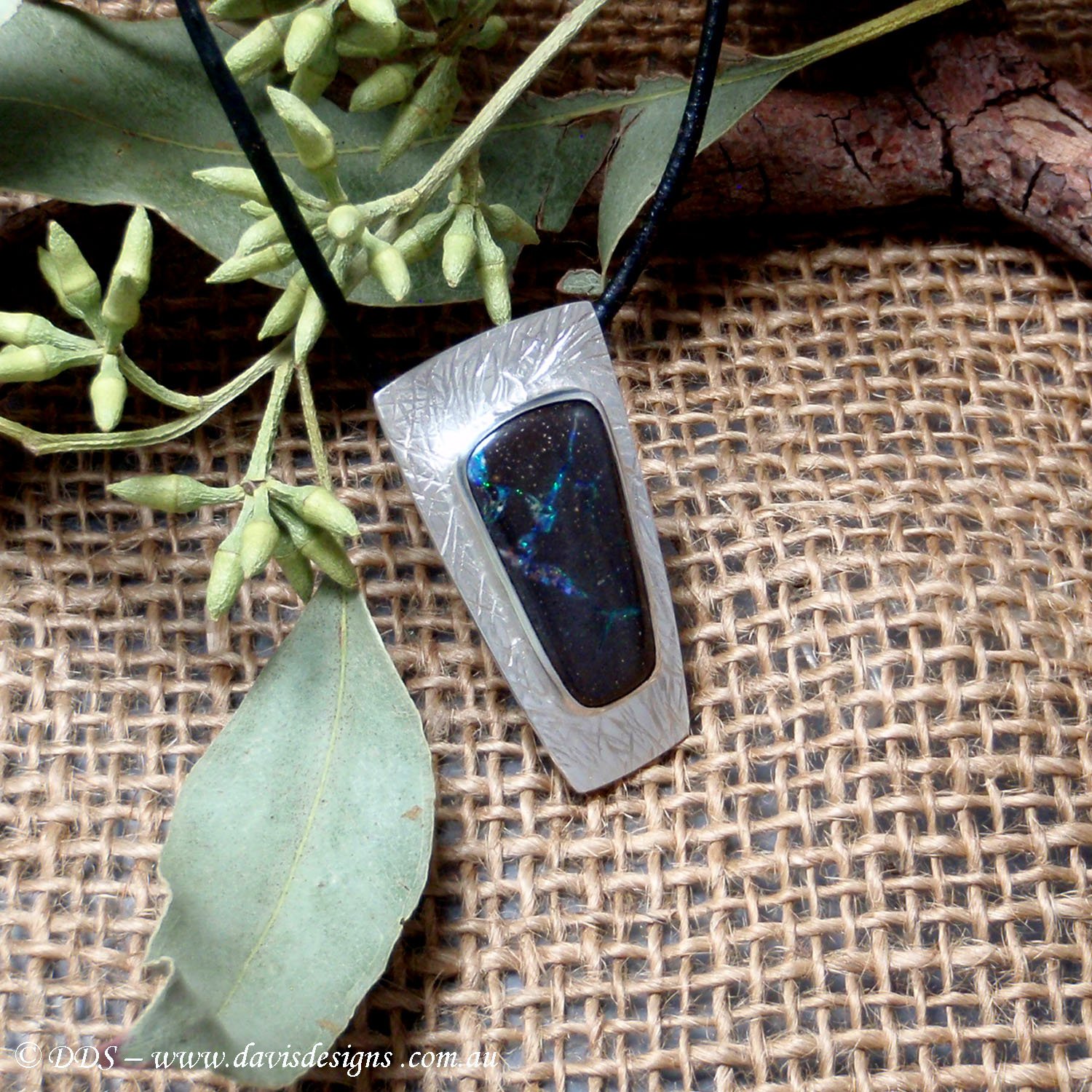 Australian Bolder Opal Necklace (925)