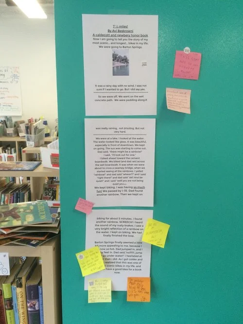 First Writing Unit of Study Comes To A Close