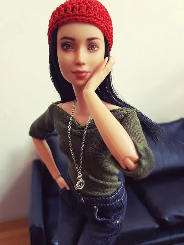 OOAK Made to Move Black Hair Barbie, Eve, Plastically Perfect - OOTD the Jeans 04.jpg