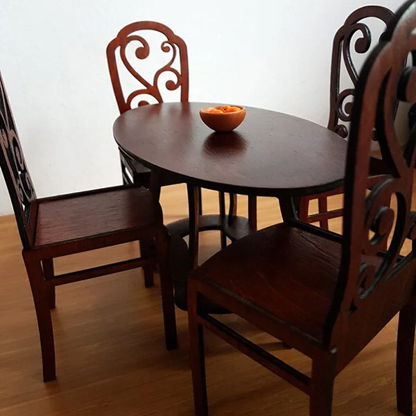 Dining Set, Not Quite Playscale - Plastically Perfect - Barbie Diorama Gear 01.jpg