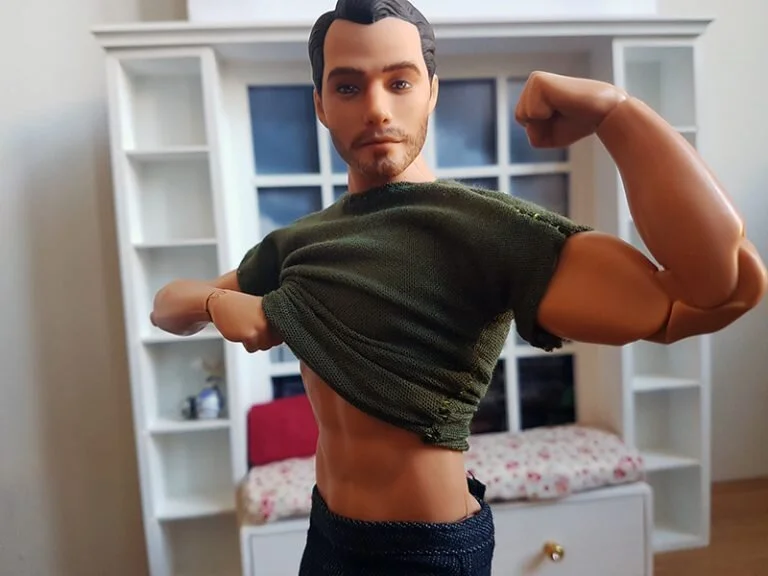 OOAK Superman 12IN Articulated Figure - Cole - Plastically Perfect - Post Repaint 02.jpg