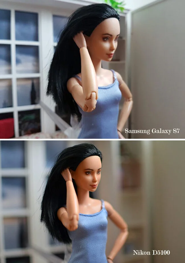 OOAK Made to Move Black Hair Barbie, Eve, Plastically Perfect - Samsung S7 v Nikon D5100 03.jpg