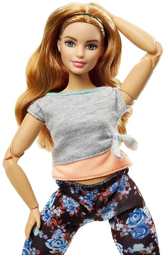 curvy articulated made to move barbie mattel - Strawberry Blonde - plastically perfect 01.jpg