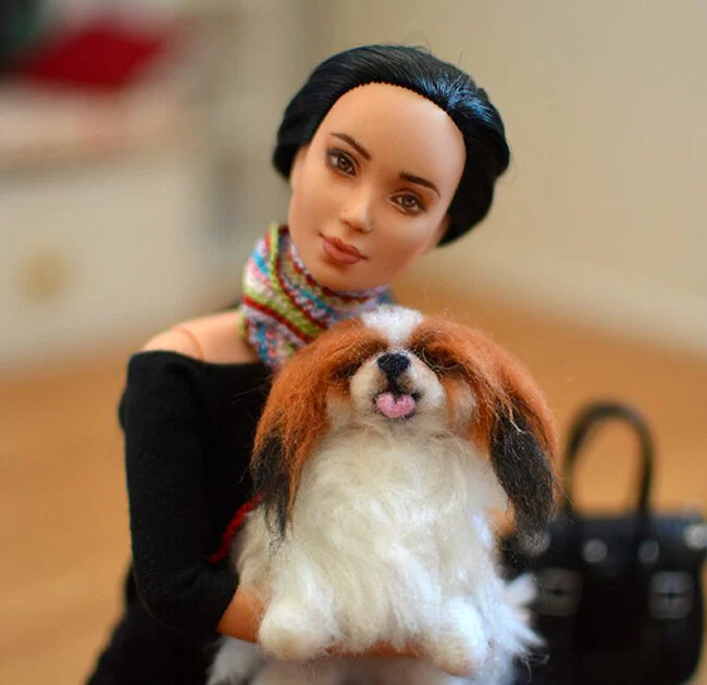 OOAK black hair made to move Barbie, Eve, Plastically Perfect - OOTD capsule wardrobe outfit 7 pic 06.jpg