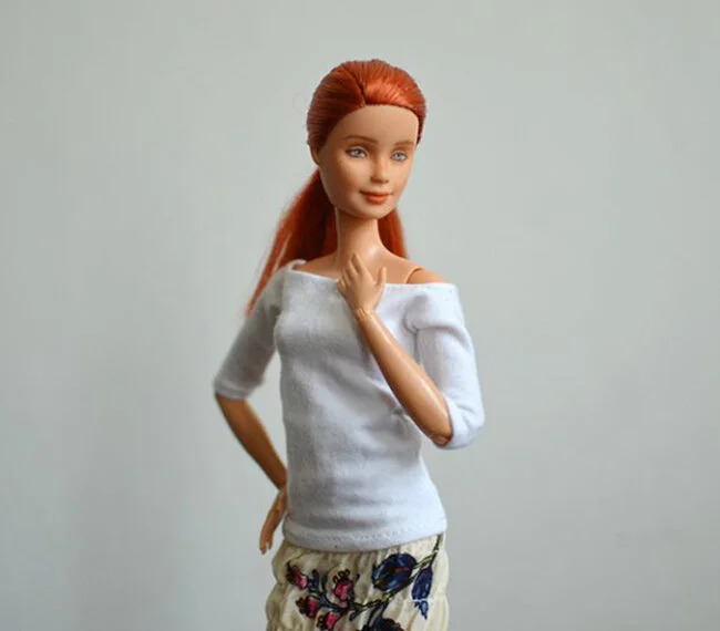 OOAK repainted made to move Barbie, Anne, Plastically Perfect - OOTD capsule wardrobe outfit 15, pic 02.jpg