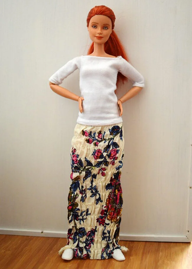 OOAK repainted made to move Barbie, Anne, Plastically Perfect - OOTD capsule wardrobe outfit 15, pic 01.jpg