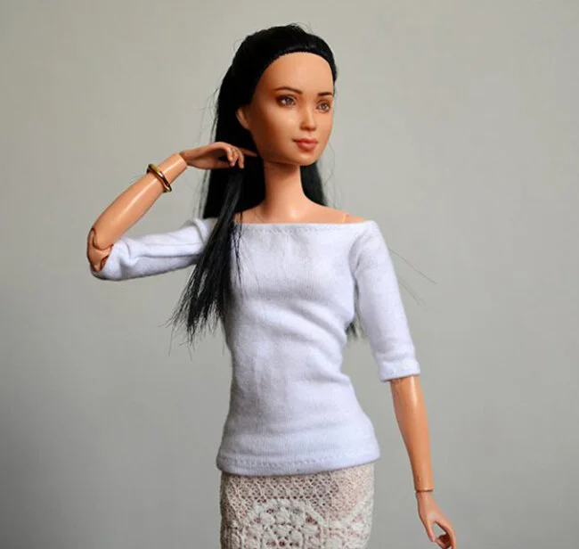 OOAK repainted made to move Barbie, Eve, Plastically Perfect - OOTD capsule wardrobe post outfit 17, pic 02.jpg