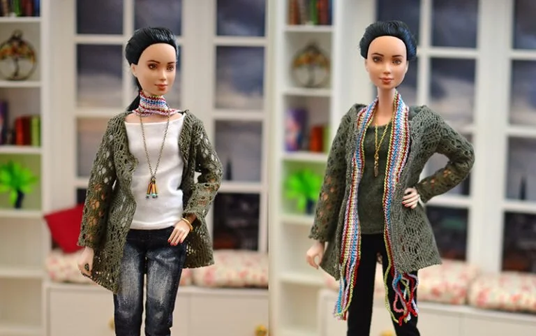 OOAK barbie black hair made to move repaint - Plastically Perfect - OOTD capsule wardrobe conclusion.jpg